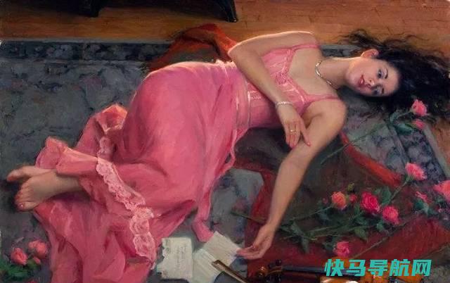 美国艺术家人体油画中的美人